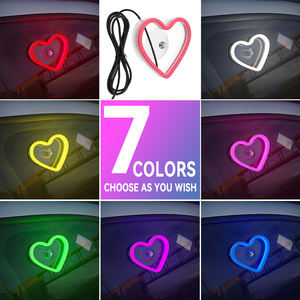 ไฟตกแต่งภายในรถยนต์รูปหัวใจ สร้างบรรยากาศ ชาร์จ USB ได้ 12V 18W LED แสงไฟหัวใจแตก - Product Image 4