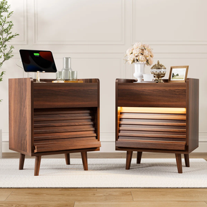 Vietnam Modern Bedroom Nightstand with 2 <b>Drawers</b> Durable Manufactured Wood OEM Furniture for Living Room MD06 - Product Image 2