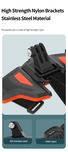 HOSHI-Correa de montaje para casco de motocicleta, montaje de barbilla frontal plegable para <span class=keywords><strong>GoPro</strong></span> Hero 9 8 <span class=keywords><strong>7</strong></span> 6 5 Osmo Insta360, accesorios - Product Image 6
