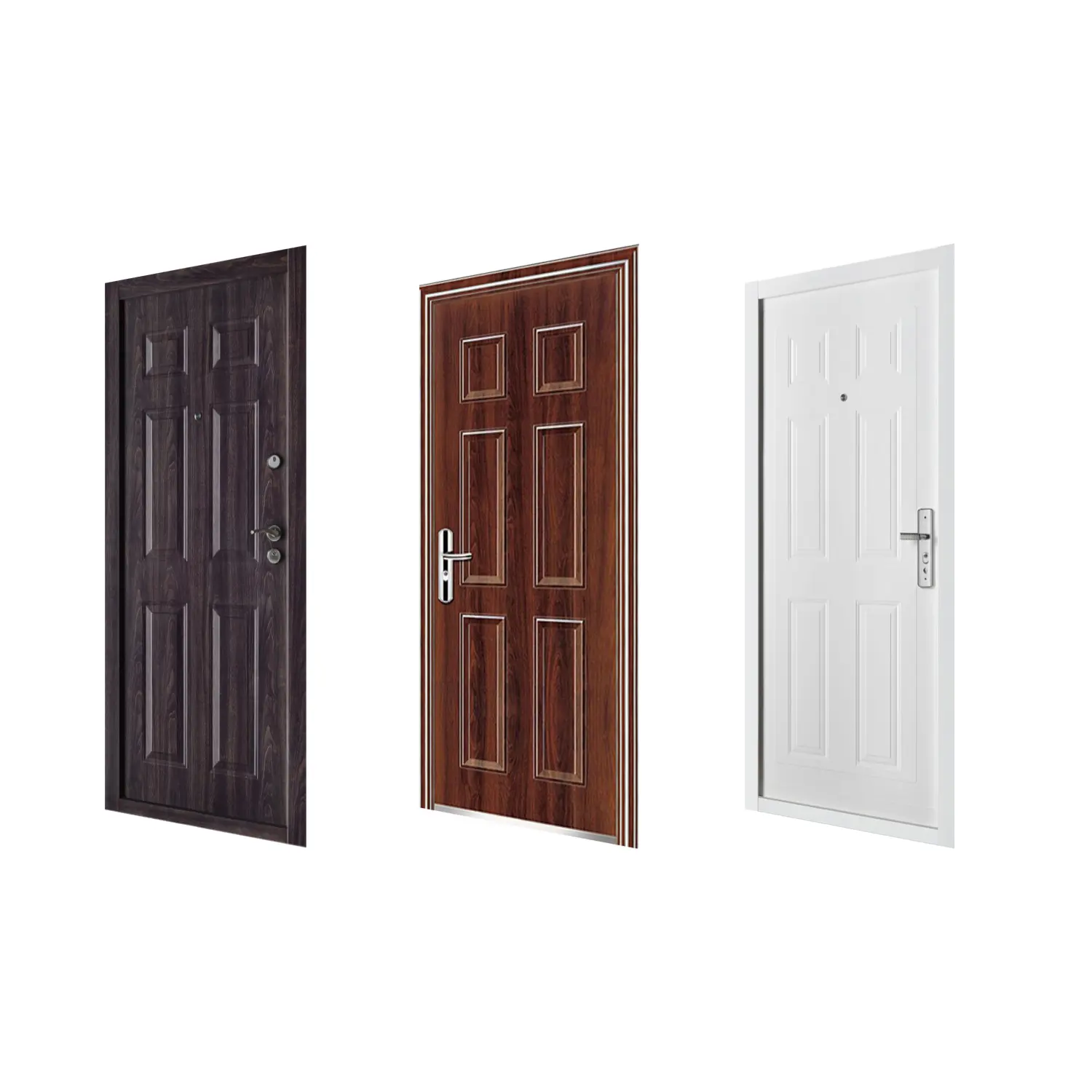 Cheap Price Security Steel Metal Door Bullet Proof Main Entrance Front Entry Doors for House