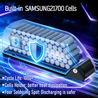 Batterie de vélo électrique 52V en gros au Royaume-Uni, modèle Polly 52V25Ah 40A BMS 4A Chargeur 750W 1000W 1500W, pack de batteries lithium-ion Bafang pour vélo électrique