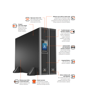 Vertiv GXT5 <span class=keywords><strong>UPS</strong></span> 750VA 750W 1KVA 5KW <span class=keywords><strong>3KVA</strong></span> 230V Zuivere Sinusgolf Rackmount Tower BACKUP STROOMVOORZIENING <span class=keywords><strong>Online</strong></span> <span class=keywords><strong>UPS</strong></span> - Product Image 2