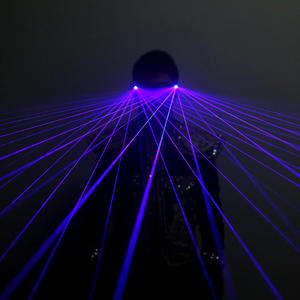 Costume LED laser unisexe en acrylique Cyberpunk, lasers multi-faisceaux rechargeables, costumes de films et de séries télévisées, fêtes de Noël - Impression numérique - Product Image 4