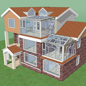 Casa de Sol de aluminio para las cuatro estaciones, solárium hueco, rotura térmica, habitación - Product Image 3