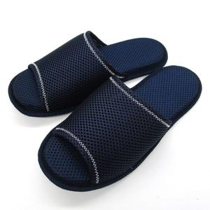 Chaussons d'hôtel en maille marine à bout ouvert, lavables, à enfiler, pour salle de bain, douche, chambre d'hôtes, été - Product Image 1