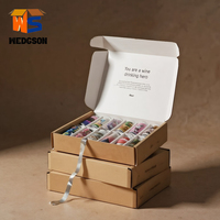Boîtes en carton ondulé personnalisées pour jus, boîte d'expédition pour vin et bière OEM, boîte d'expédition pour 12 packs, boîte en carton pour boissons