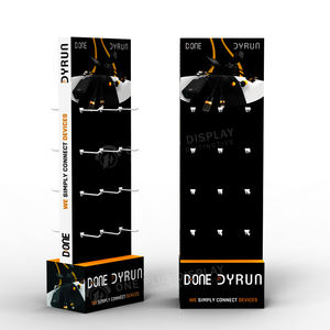 カスタム折りたたみ式環境に優しい段ボール帽子フックディスプレイスタンドラック小売店用 - Product Image 3