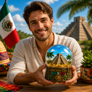 Decoración para el Hogar de Poliresina Pintada a Mano con Diseño Personalizado de <span class=keywords><strong>Chichen</strong></span> Itza, México, Ecológica, Recuerdo, Decoración Festiva, Regalo - Product Image 4