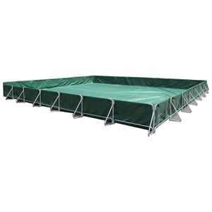Longs étangs à poissons et piscines 2500L en bâches en PVC ont des supports de tuyaux galvanisés et se vendent bien - Product Image 1