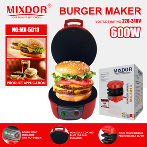 Machine à Hamburger Mx-5013 pour l'Approvisionnement Transfrontalier, Machine à Petit-Déjeuner Multifonctionnelle pour la Maison, Machine à <span class=keywords><strong>Sandwich</strong></span> et à Œufs, Grille-Pain - Product Image 1