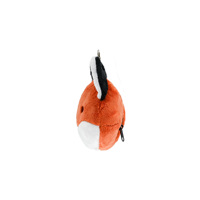 Porte-clés en peluche renard mignon - Porte-clés tête d'animal doux et moelleux avec fermoir à homard, sac d'épicerie réutilisable, motif floral