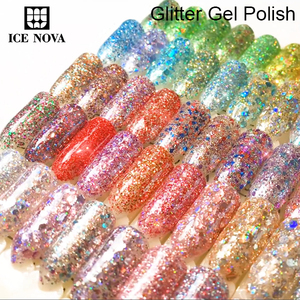ICE NOVA Glitter Gel Polonais Diamant Shimmer Avec De Nouvelles Couleurs Brillantes <span class=keywords><strong>pour</strong></span> l'Art En Gros Marque Privée Avec Logo Personnalisé Aimant En Résine - Product Image 2