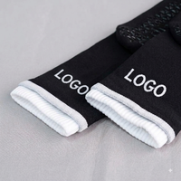 Chaussettes de Pilates personnalisées à double bord côtelé, logo brodé sur mesure, chaussettes antidérapantes en silicone personnalisées
