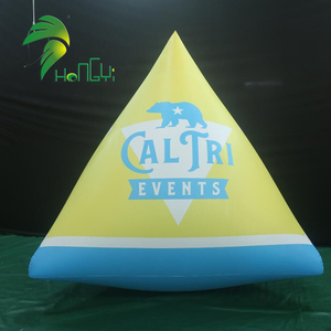 Bouée tubulaire <span class=keywords><strong>gonflable</strong></span> flottante de haute qualité, pour l'extérieur, personnalisé, en forme de Triangle, pour la publicité - Product Image 2