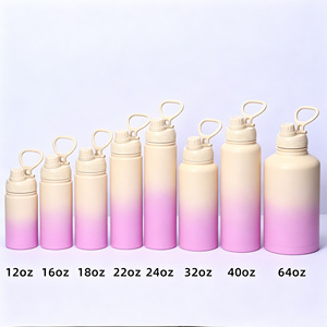 Botellas de agua personalizadas de acero inoxidable, libres de BPA, con degradado, de 32 oz, botella de agua de acero inoxidable con aislamiento al vacío de doble pared. - Product Image 6