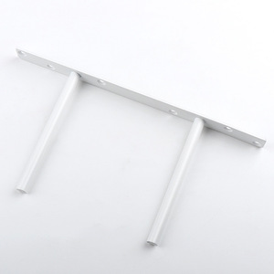 Jinnate Solid Double T Invisible <b>Shelf</b> Support Iron Black Powder Coated <b>For</b> Partition Modern Simple Style - Product Image 3