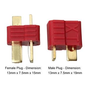 미끄럼 방지 T 플러그 미끄럼 방지 남성 여성 학장 커넥터 학장 스타일 배터리 와이어 용접 <span class=keywords><strong>RC</strong></span> Lipo 배터리 보트 부품 - Product Image 2