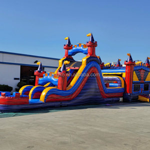 Gran oferta, tobogán de castillo inflable, Combo personalizado, tobogán de castillo hinchable, carrera de obstáculos inflable a la venta - Product Image 6
