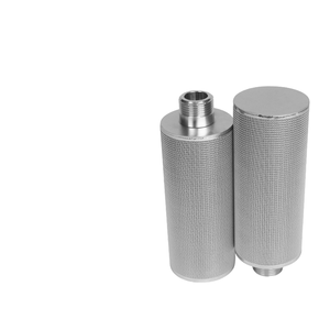 Elementos de filtro plegados de varios tamaños personalizados, precisión de 5um, 304 * 316L, alimentador de malla de alambre de acero inoxidable, mallas de filtro para aire - Product Image 1