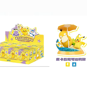 Figurines en plastique authentiques Pok Pika Chu Friends Blind Box - Objets de collection tendance, cadeaux, ornements, figurines d'anime - Product Image 1