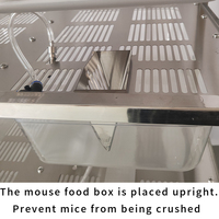 Cage à rats en plastique et acier inoxydable de haute qualité, style simple, pour laboratoire, élevage de souris et rongeurs, alimentation et abreuvement