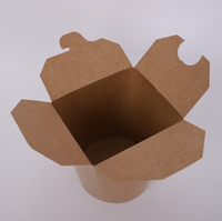 Boîte à nouilles jetable de 26 oz avec revêtement en PE pour emporter