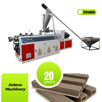 Machine d'extrusion automatique à double vis en PVC WPC Deleno Machinery pour la production de panneaux à persiennes avec une capacité de 400
