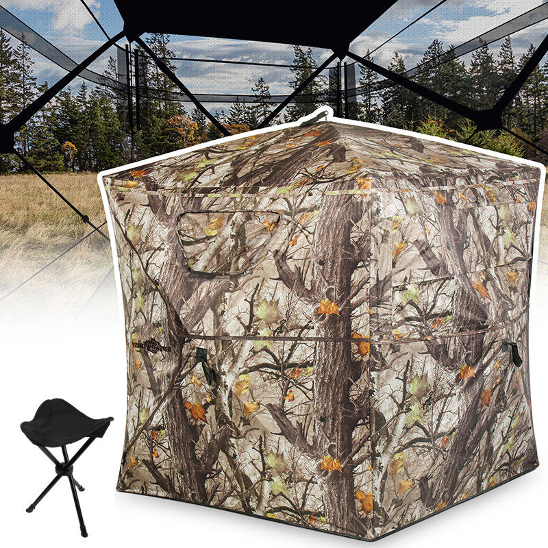 In Stock Hot Sale Summer Hunting Tent 270 Degree See Through Camouflage Ground Hunting Blind