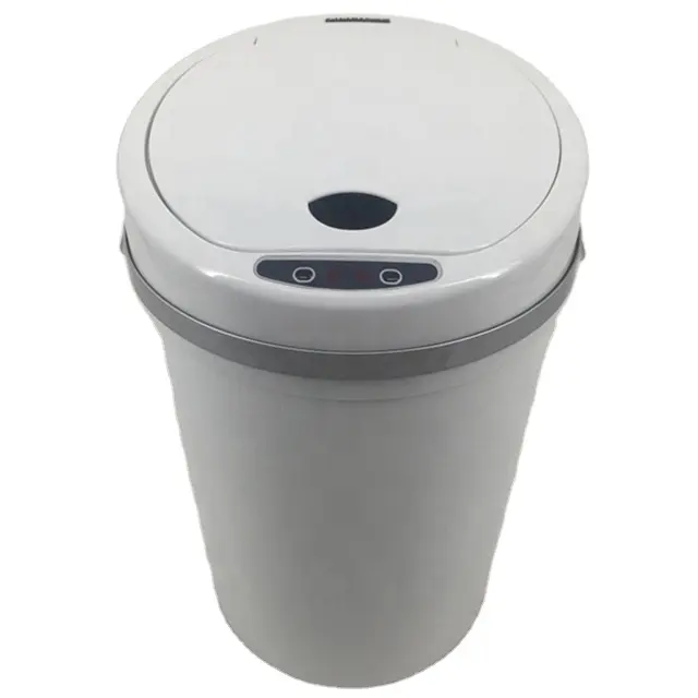 Cubo de basura electrónico automático, redondo, de plástico, para cocina, automático, 9L, venta al por mayor