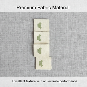 Étiquettes de col imprimées en coton satiné lavable avec bords coupés droit et bords découpés au laser, adaptées aux vêtements et aux chaussures - Product Image 3