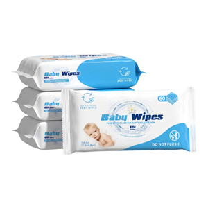 Lingettes humides pour bébé OEM ODM, 60 pièces, biodégradables, écologiques, 99% d'eau, ultra-douces, logo personnalisé et vente en gros sous marque privée - Product Image 4