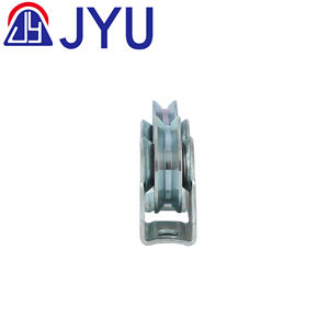 Rouleau à rainure en Y de conception traditionnelle en acier à haute teneur en carbone Double roues poulie <span class=keywords><strong>roue</strong></span> de piste <span class=keywords><strong>pour</strong></span> porte coulissante rouleaux de fenêtre rainurés - Product Image 4