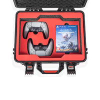 Étui rigide étanche pour manette de voyage pour PS5 compatible avec la PlayStation 5 Slim Console avec serrure