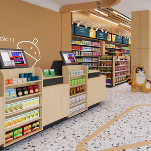 Scaffalatura Gondola <span class=keywords><strong>in</strong></span> Metallo per Supermercati - Regolabile, Durevole, Ecologica, Installazione Rapida per Negozi di Alimentari e Vendita al Dettaglio - Product Image 1