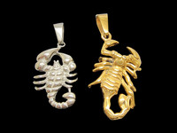 Pendentif en forme de scorpion en or 18 carats pour homme, Olivia Gold Designs