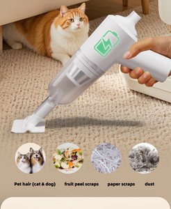 Aspirateur portatif <span class=keywords><strong>sans</strong></span> fil silencieux rechargeable, mini aspirateur avec une puissante aspiration pour poils d'animaux, débris, nettoyage à domicile et en voiture - Product Image 6