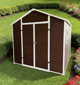 Capanno da <span class=keywords><strong>Giardino</strong></span> a Doppia Porta per Attrezzi, <span class=keywords><strong>Biciclette</strong></span> e Tosaerba, Impermeabile e Resistente ai Raggi UV - Product Image 6