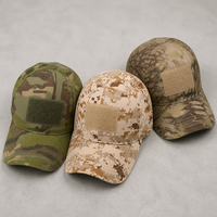Gorras de Camuflaje Tácticas Personalizadas para Campamento y Senderismo al Aire Libre, Gorra de Béisbol con Parche Bordado con Logotipo para Hombre