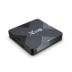 2024 cheap price X98H smart tv box Allwinner H618 android 12 4k TV box 4gb 32gb with time display x98h pro