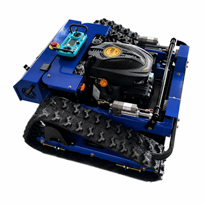 Tondeuse robotisée télécommandée, coupe-herbe à essence, tondeuse RC pour pentes, chenilles en caoutchouc, machine agricole professionnelle pour ferme - Product Image 1