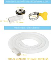 2 tuyaux de drainage portables pour climatiseur de 1,5 m, tuyau de drainage pour mini-split