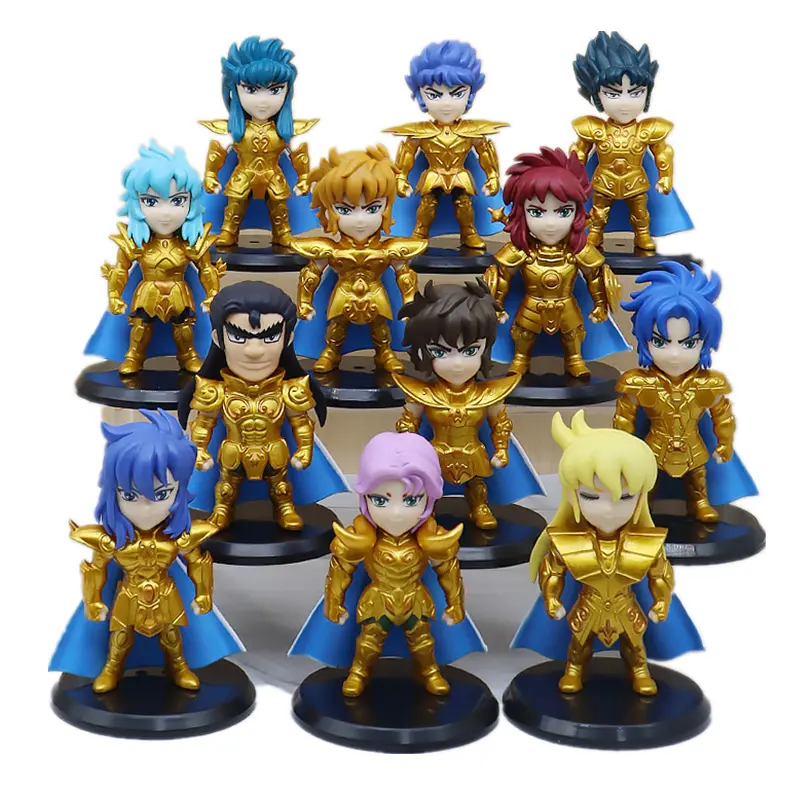 Figuras de acción de Saint Seiya, 11CM, 6 unids/lote/Set