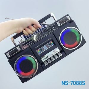 Nuevo Radio Altavoz Estéreo Clásico Recargable Vintage con Panel Solar NS-7088S, FM/<span class=keywords><strong>AM</strong></span>/SW 3 Bandas, Batería Integrada - Product Image 6