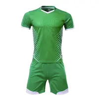 Özel yetişkin ve gençlik futbol gömleği yüceltilmiş yeşil ve beyaz Hooped futbol futbol tişörtü yapımcısı futbol forması