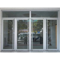 Portes d'angle d'usine chinoise, portes commerciales pour magasin KFC, porte d'entrée à double battant en verre