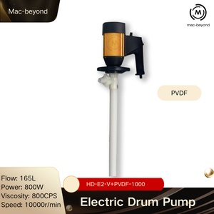 Bomba de Tambor Eléctrica Industrial de 800W para Líquidos Químicos, Bomba de Tambor de PVDF para <span class=keywords><strong>Alcohol</strong></span> Bencílico, Benzoato de Etilo - Product Image 1