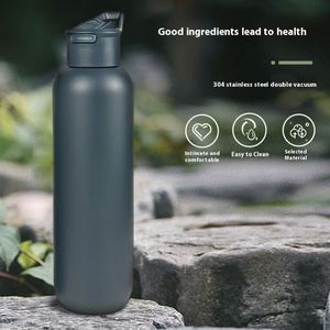580ml & 1000ml Outdoor Portable Double-Layer Stainless Steel Water <b>Bottle</b> New 304 Vacuum Insulation Cup for Sports & Camping - Product Image 4
