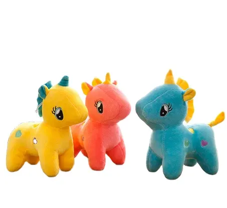 20/22cm Plush Toys Soft Unicorn Doll Appease Sleeping Pillow Kids Rainbow Horse Toys For Children Christmas Birthday Gift