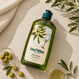 Líquido lavavajillas con grasa de oliva y fórmula para el cuidado de las manos, para ollas, platos y utensilios de cocina, 1 L, Palmera Home Care - Product Image 2