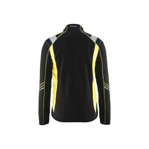 BLAKLADER - 499310109933S Chaqueta de microfibra Negro/Amarillo de alta visibilidad-EAN 7330509459447 ROPA DE TRABAJO DE 2017 - Product Image 2